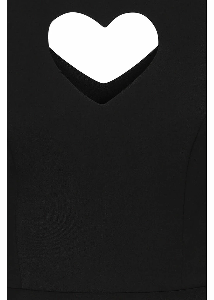 Banned Heart 40's A-Line Dress Black - Image 2