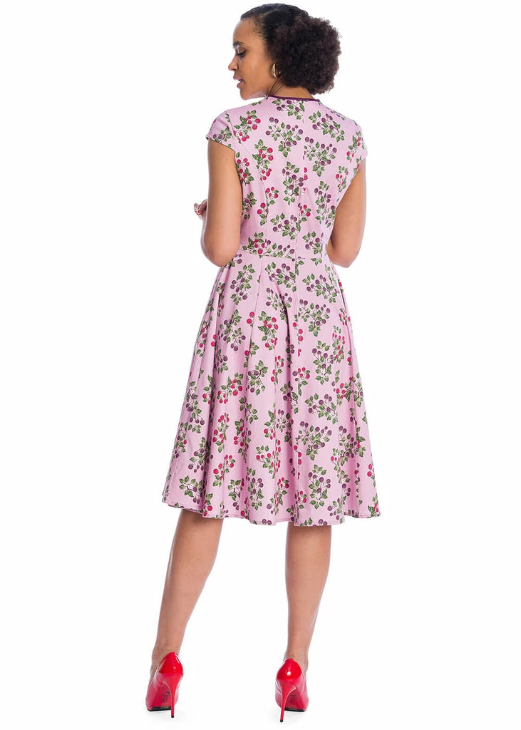 Banned Summer Berry 50's Swing Dress Lilac Purple - Image 3