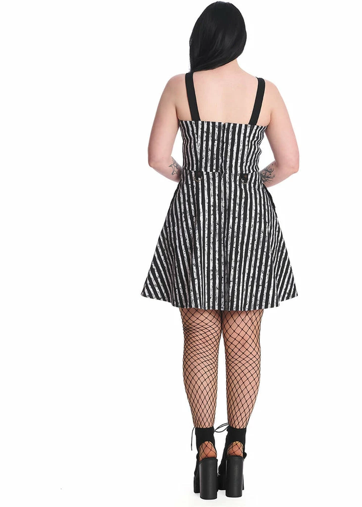 Banned Spooky Nightwalks 50's Swing Dress Black White - Image 3