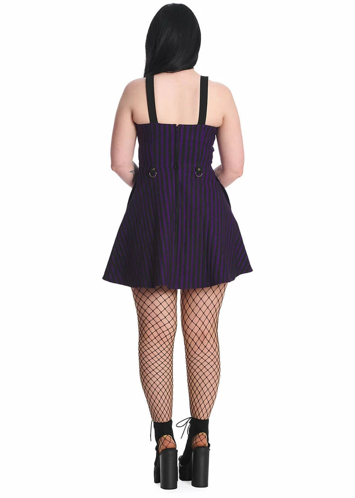 Banned Spooky Nightwalks 50's Swing Dress Purple - Image 3