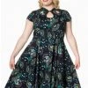 Banned Proud Peacock Cutout Swing Dress
