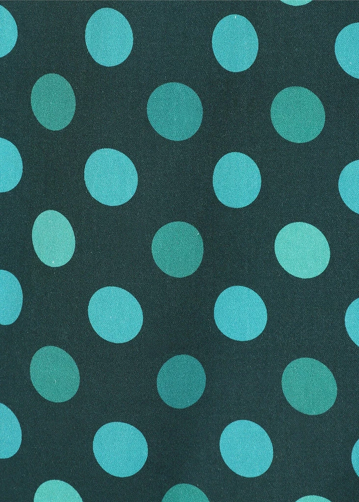 Collectif Dolores Jewel Polka 50's Swing Dress Green - Image 5