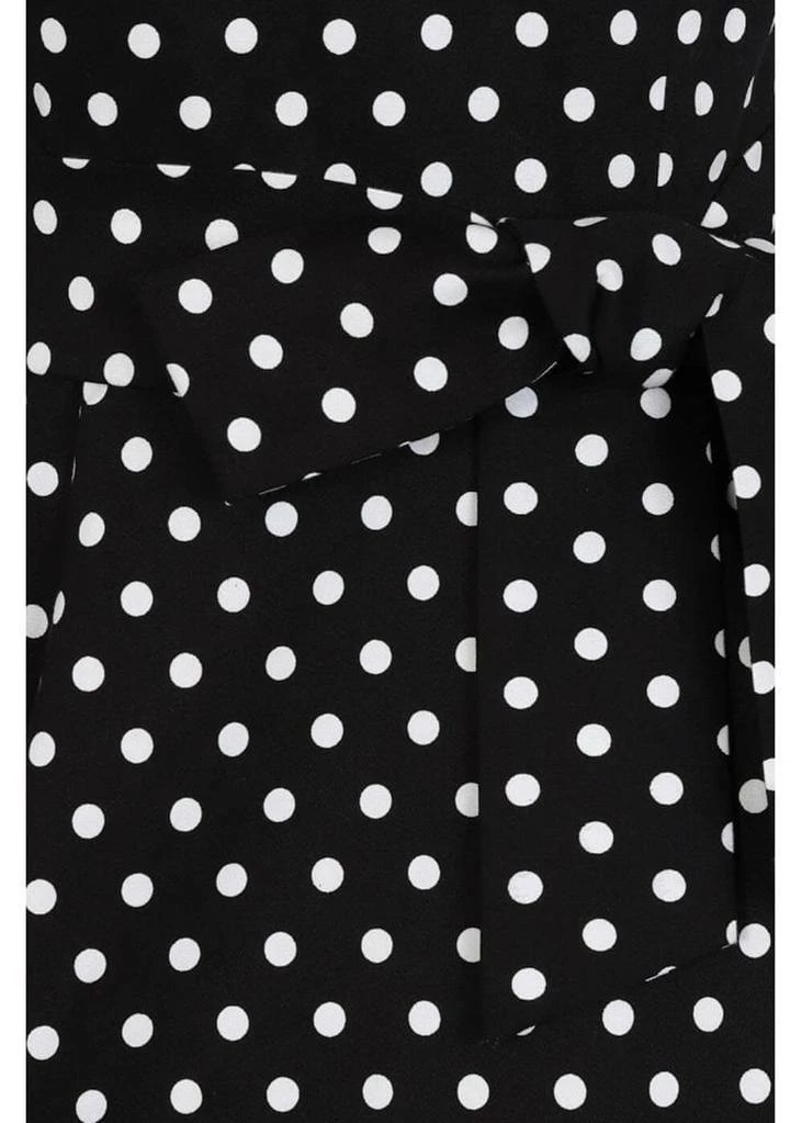 Collectif Frances Polkadot 50's Swing Dress Black - Image 5