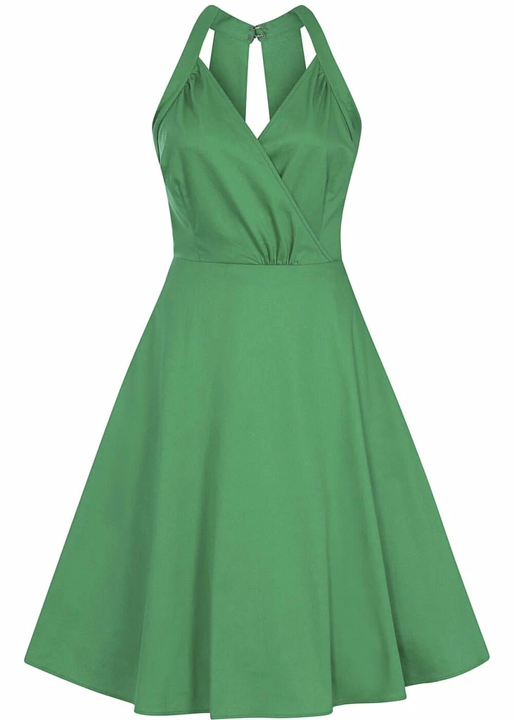 Collectif Hadley 50's Swing Dress Green