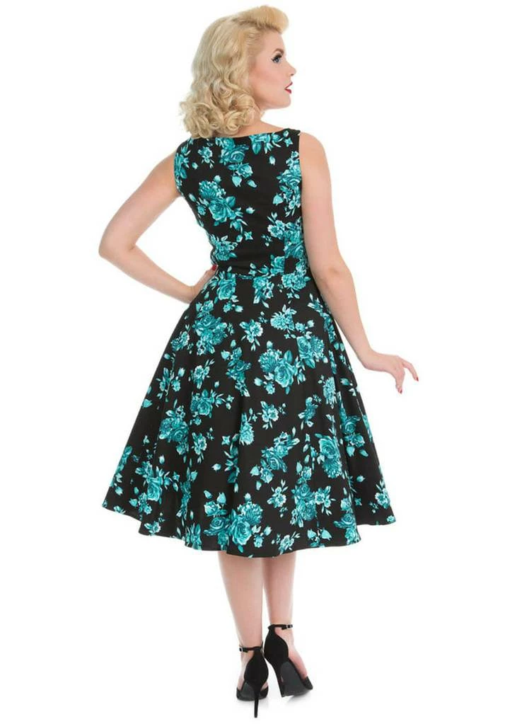Hearts & Roses Rosacea 50's Swing Dress Black - Image 2