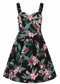 Hell Bunny Kalani 50's Swing Dress Black