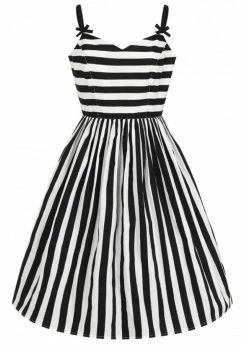 Hell Bunny Juno 50's Swing Dress Black White