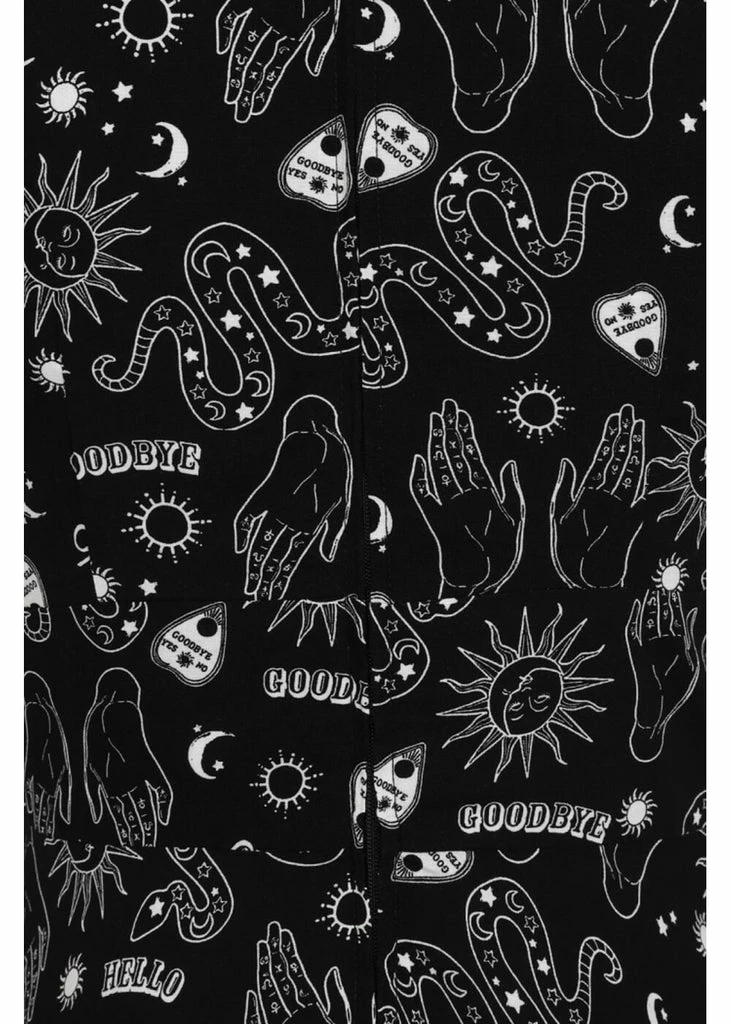 Hell Bunny Hello Goodbye Ouija 70's Dress Black - Image 2