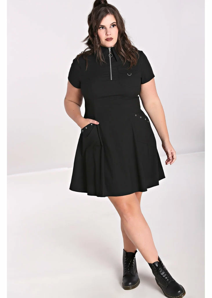 Hell Bunny Tifa Dress Black - Image 3