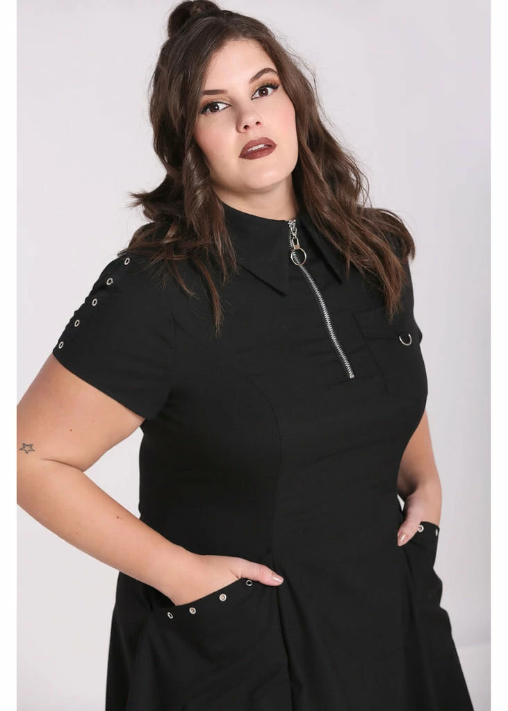 Hell Bunny Tifa Dress Black - Image 4