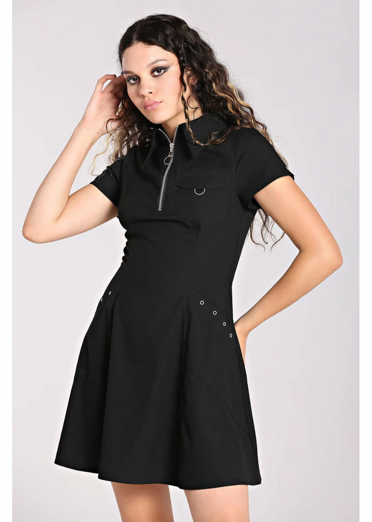 Hell Bunny Tifa Dress Black - Image 2