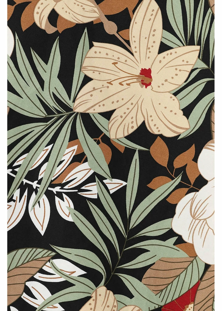 Hell Bunny Adelaida Tiki 50's Swing Dress Black - Image 4