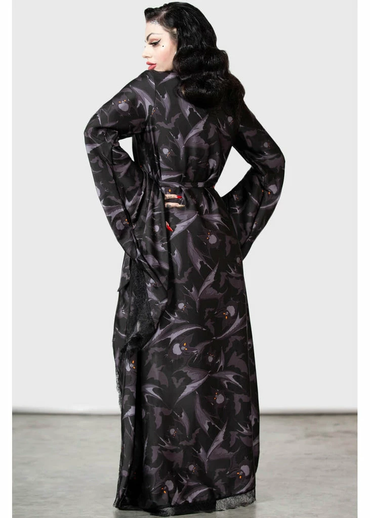 Killstar Asperity Bat Robe Black - Image 3