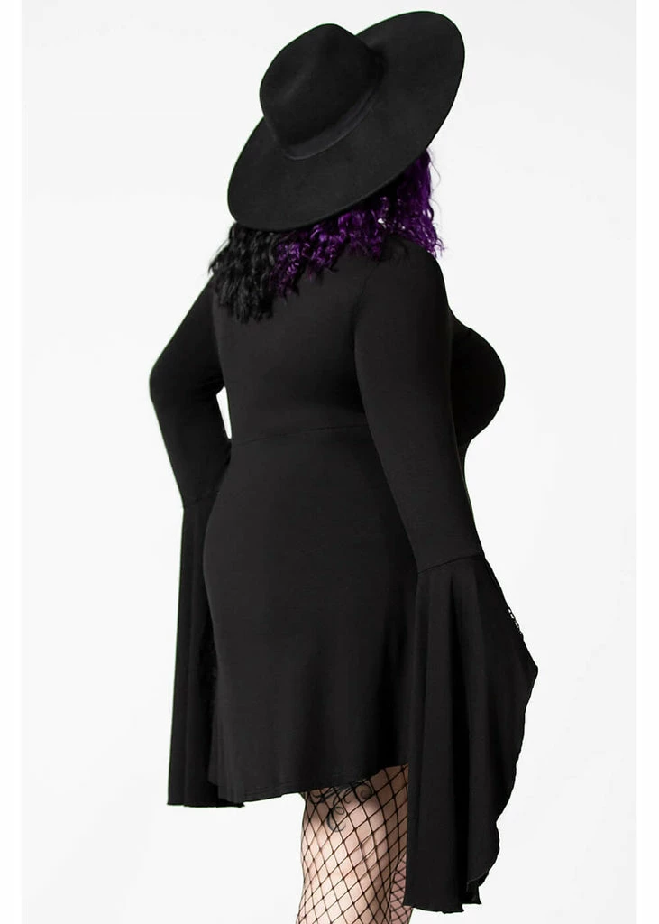 Killstar Hagatha Sorceress 70's Dress Black - Image 5