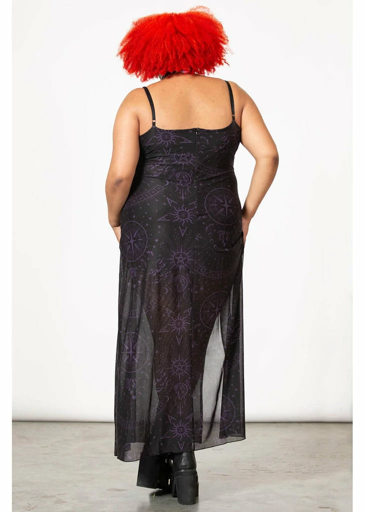 Killstar Evenescent Mesh Maxi Dress Black - Image 6