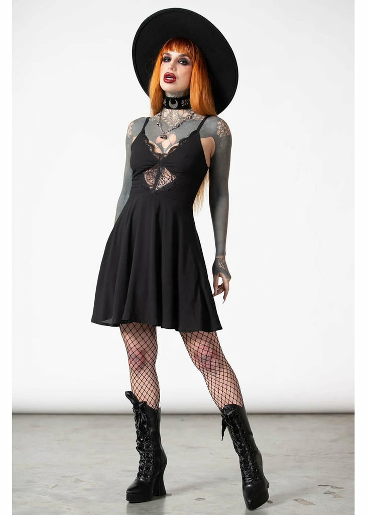 Killstar Sacralgia Lace Dress Black