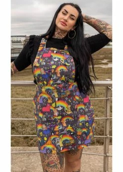 Run & Fly Katie Abey Positivity 60's Pinafore Dress Multi