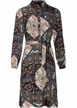 Smashed Lemon Paisley Summer 70's Dress Multi