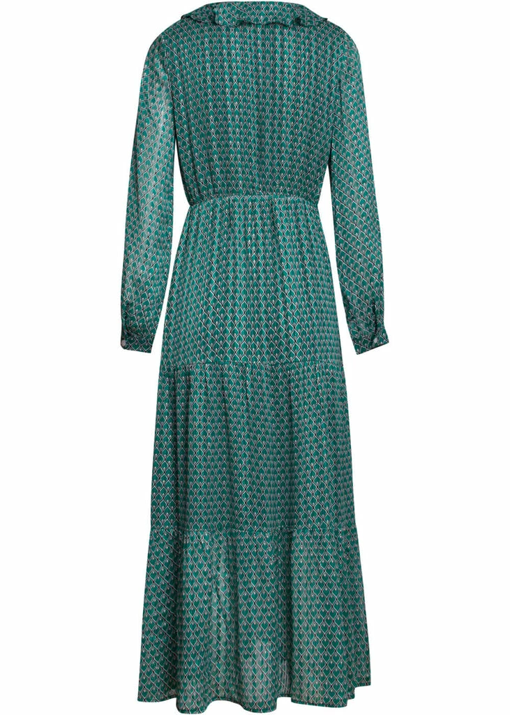 Smashed Lemon Hamam 70's Maxi Dress Black Emerald - Image 5