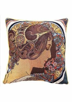 Tapestry Bags Alphonse Mucha Primrose Cushion Case
