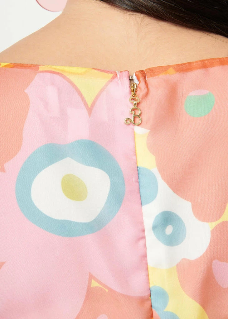 Unique Vintage X Barbie Oversized Floral 60's Babydoll Dress Multi - Image 6